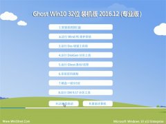 绿茶系统Ghost Win10 x32 专业版 2016V12(完美激活)